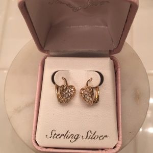 New Gold Plated Sterling Silver Earrings
